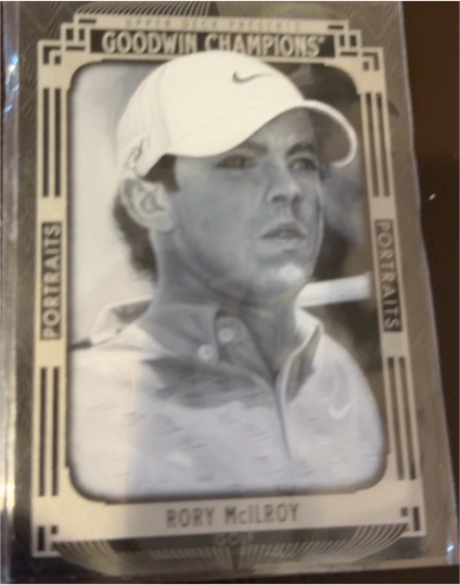2015 Upper Deck Goodwin Champions Black & White Portraits Rory McIlroy — front