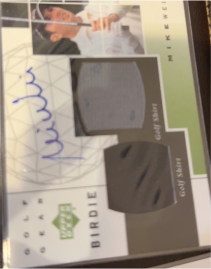 2003 Upper Deck Golf BIRDIE Mike Weir — front