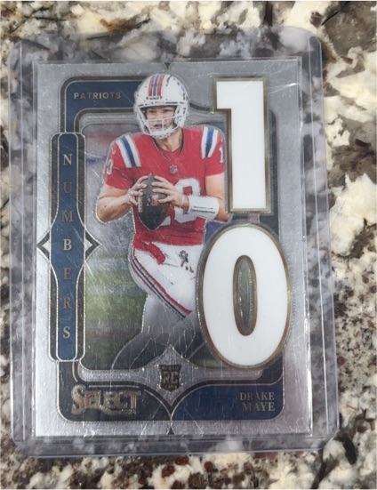 2024 Panini Select #20 Drake Maye Select Numbers — front