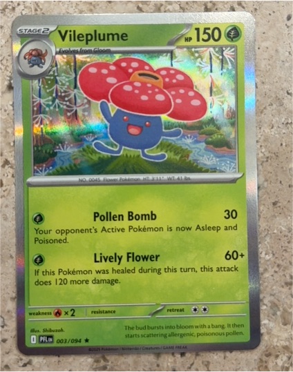 2023 Pokémon ME02: Phantasmal Flames #003 Vileplume — front