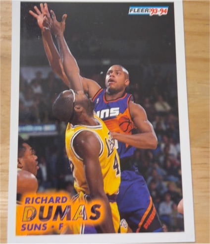 1993-94 Fleer #166 Richard Dumas — front