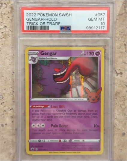 2021 Pokemon Sword & Shield Chilling Reign #057 Gengar-Holo — front