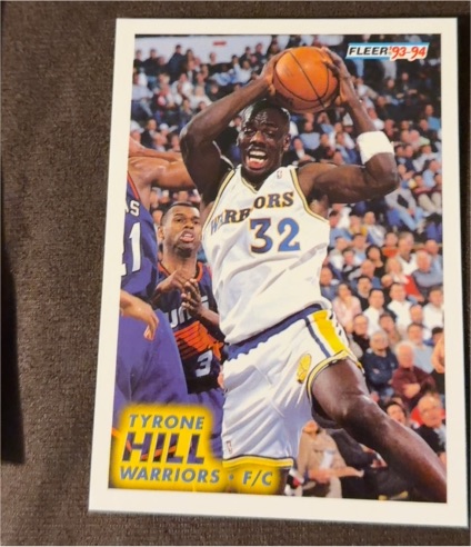 1993-94 Fleer #68 Tyrone Hill — front