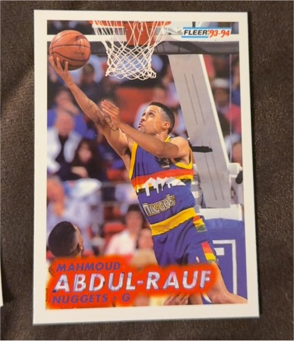 1993-94 Fleer #50 Mahmoud Abdul-Rauf — front