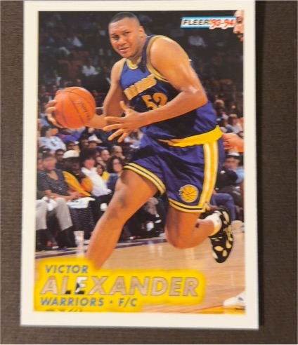 1993-94 Fleer #52 Victor Alexander — front