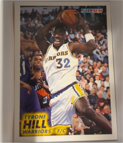 1993-94 Fleer #68 Tyrone Hill — front
