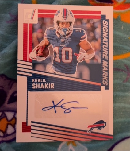 2025 Panini Donruss Signature Marks #SM-KSR Khalil Shakir — front