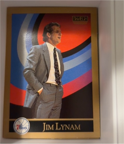 1990-91 SkyBox #320 Jim Lynam Philadelphia 76ers — front