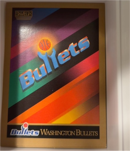 1990-91 SkyBox #354 Washington Bullets Logo/Checklist CL — front