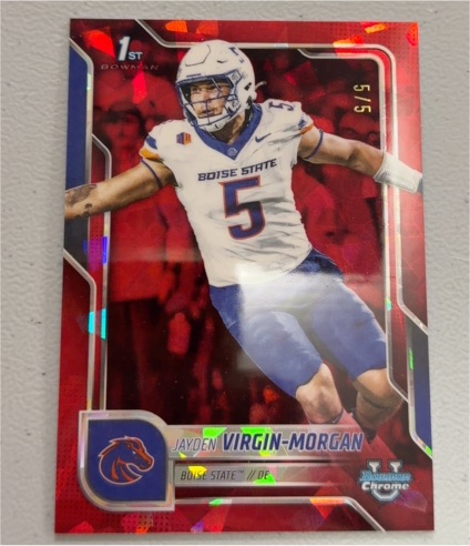 2025 Bowman Chrome University #160 Jayden Virgin-Morgan — front