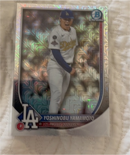 2025 Bowman Chrome #76 Yoshinobu Yamamoto — front