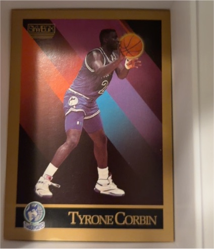 1990-91 SkyBox #169 Tyrone Corbin — front