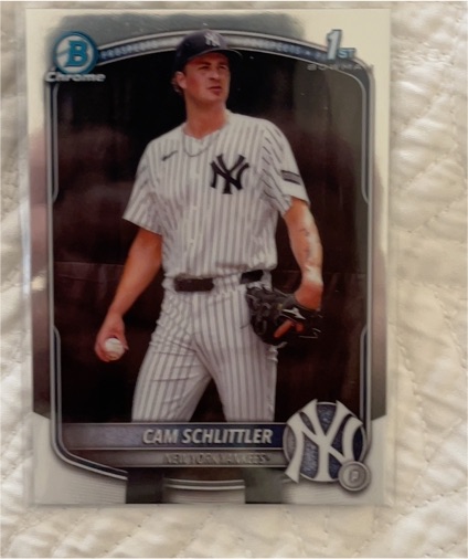 2025 Bowman Chrome #BCP-166 Cam Schlittler — front