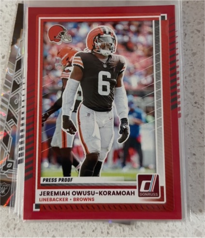 2025 Donruss #115 Jeremiah Owusu-Koramoah — front