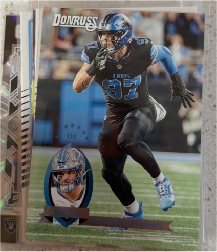2025 Donruss #26 Aidan Hutchinson Retro 1995 Detroit Lions — front