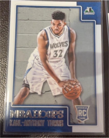 2015-16 Panini NBA Hoops #289 Karl-Anthony Towns Rookie Card — front