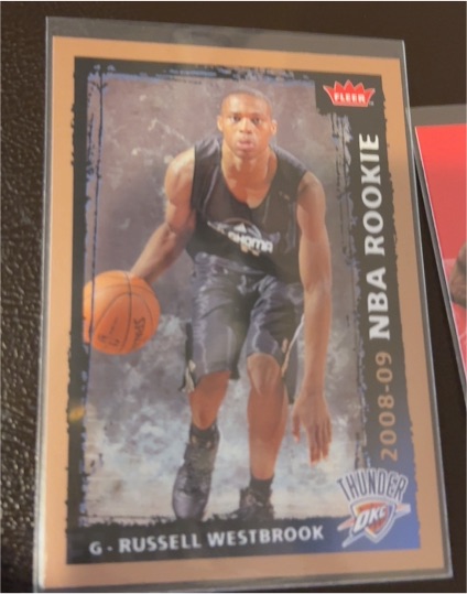 2008-09 Fleer #204 Russell Westbrook NBA Rookie Card — front
