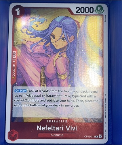 2025 One Piece TCG OP13-012 Nefeltari Vivi — front