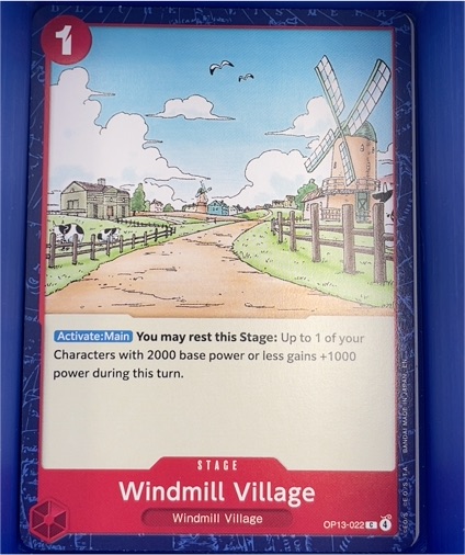 2025 One Piece Card Game OP13-022 Windmill Village — front