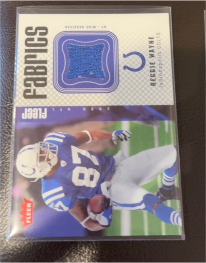 2006 Fleer Fabrics #FF-WA Reggie Wayne — front