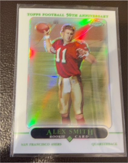 2005 Topps Chrome 50th Anniversary #194 Alex Smith Rookie Card — front