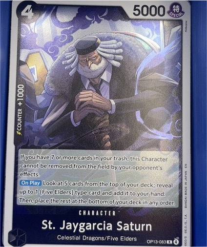 2025 One Piece #OP13-083 St. Jaygarcia Saturn — front