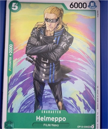 2025 One Piece Card Game OP13-036 Helmeppo — front
