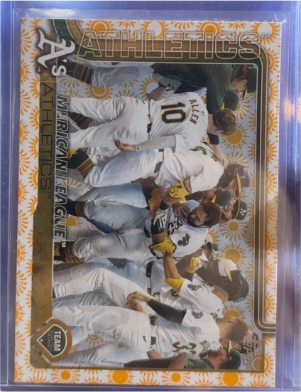 2025 Topps #594 Oakland Athletics Team Card — front