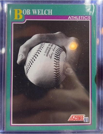 1991 Score #568 Bob Welch — front