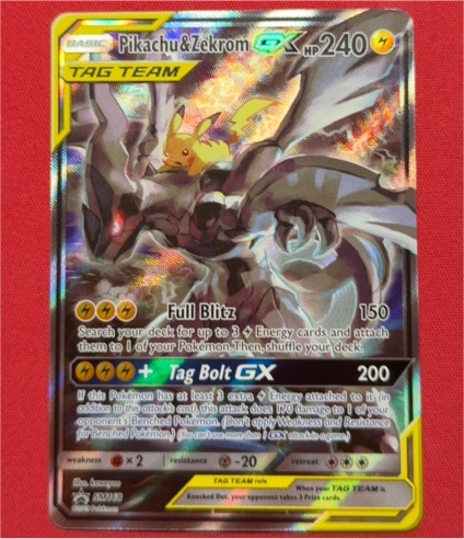 2019 Pokémon SM168 Pikachu & Zekrom GX — front