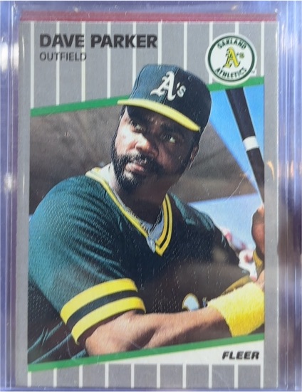 1989 Fleer #19 Dave Parker — front