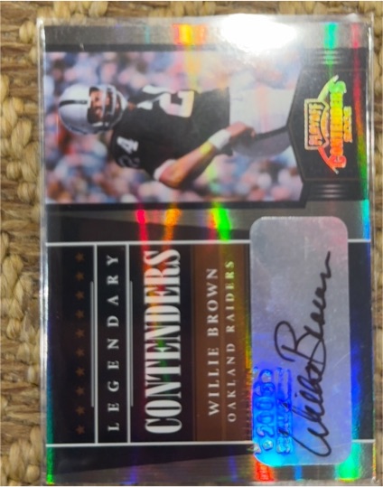 2006 Playoff Legendary Contenders #Willie Brown — front