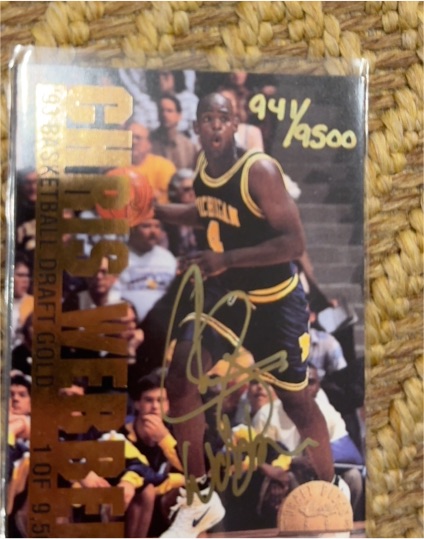 1993 Classic Draft Picks Gold #8283 Chris Webber — front