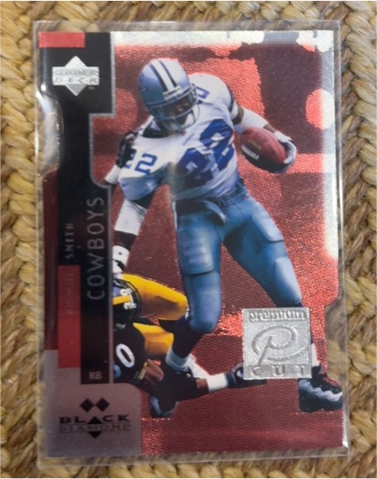 1998 Upper Deck Black Diamond Premium Cut #PC22 Emmitt Smith — front