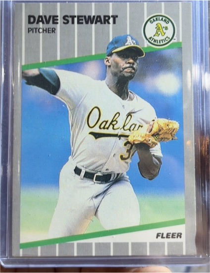 1989 Fleer #23 Dave Stewart — front