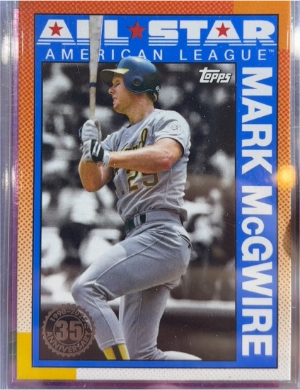 2025 Topps #90AS-25 Mark McGwire 1990 Topps Baseball 35th Anniversary All-Stars — front