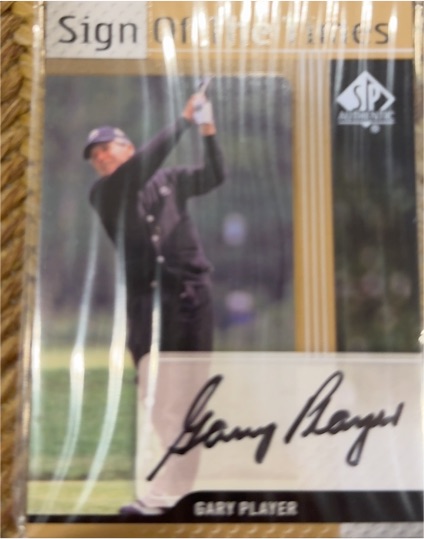 2012 SP Authentic Sign of the Times Gary Player — front