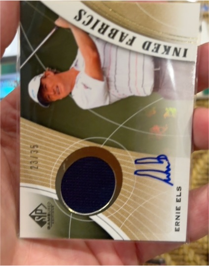2012 SP Game Used Inked Fabrics #IF-E Ernie Els — front