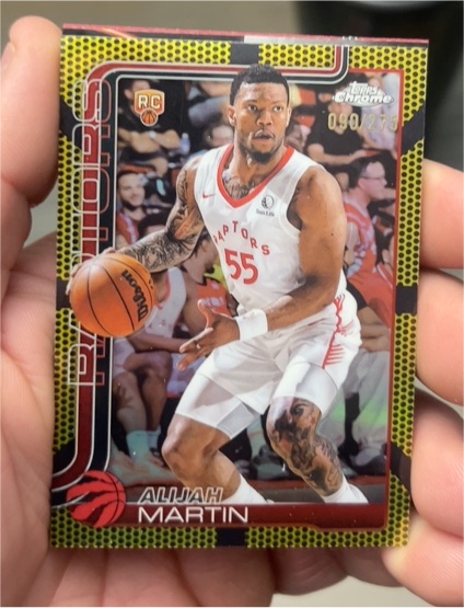 2025-26 Topps Chrome #290 Alijah Martin — front