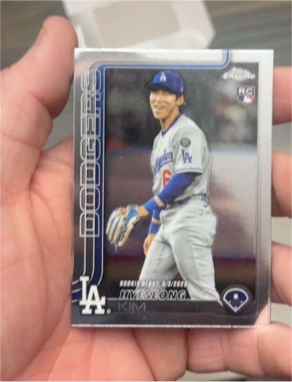 2025 Topps Chrome Update #USC149 Hyeseong Kim Rookie Debut — front