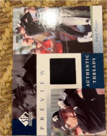 2001 Upper Deck SP Authentic Threads #GP-AT Gary Player — front