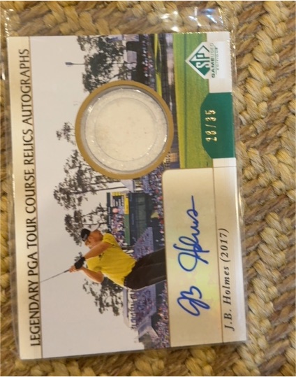 2021 SP Authentic Legendary PGA Tour Course Relics Autographs #CRLO-JBH J.B. Holmes — front