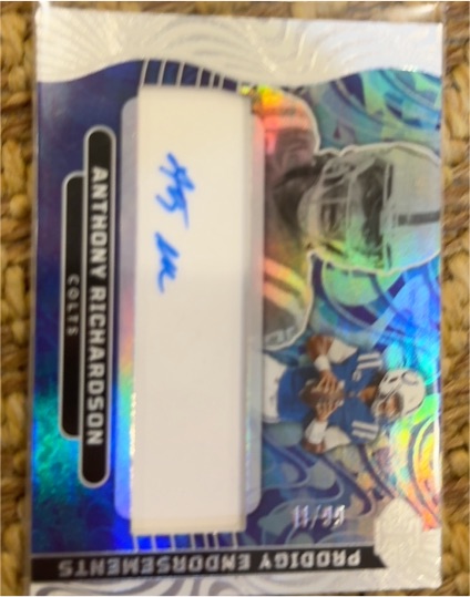 2024 Panini Illusions Prodigy Endorsements #PE-AR Anthony Richardson — front