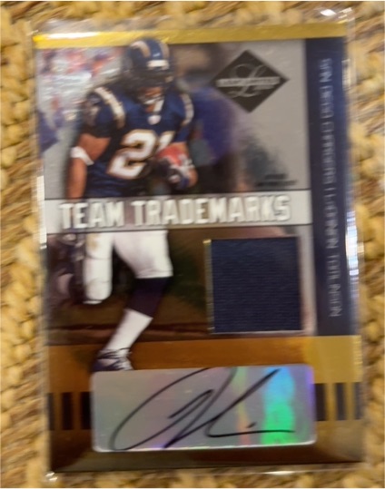 2004 Leaf Limited Team Trademarks # LaDainian Tomlinson — front