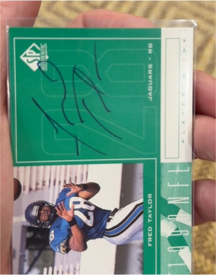 1998 Upper Deck SP Authentic #20 Fred Taylor — front