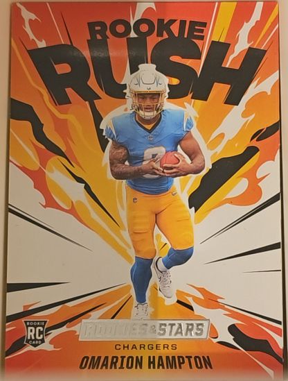 2025 Panini Rookies & Stars Rookie Rush #8 Omarion Hampton — front