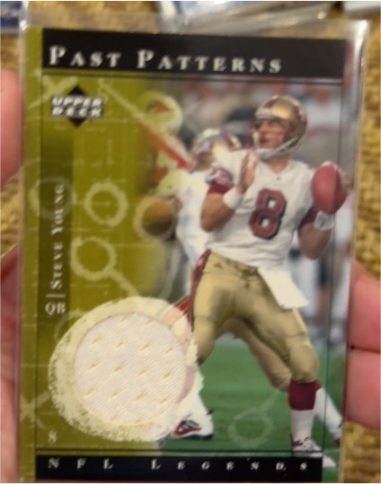 2001 Upper Deck Legends Past Patterns #PP-SY Steve Young — front