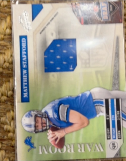 2009 Absolute Memorabilia War Room Materials #9 Matthew Stafford — front