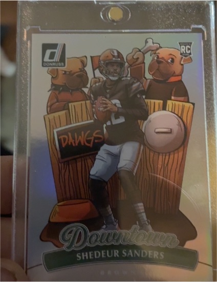 2025 Panini Donruss #17 Shedeur Sanders Downtown — front