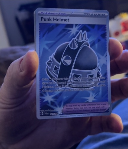2023 Pokemon Phantasmal Flames #121 Punk Helmet — front